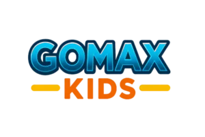 Texto GoMax Kids en tipografía oficial, marca de habitaciones infantiles activas y sin pantallas