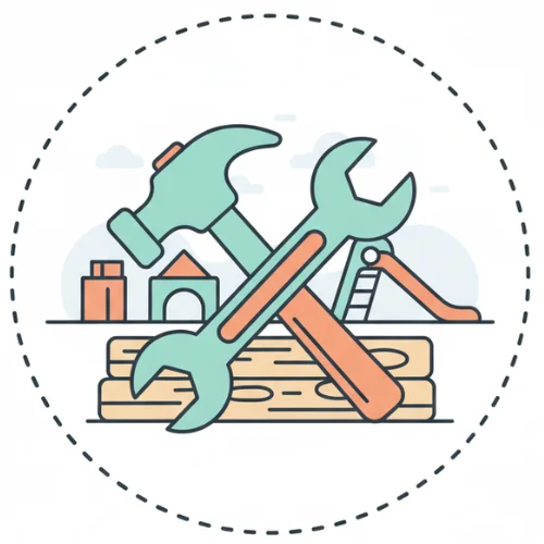 Transformación: El proceso de montaje para convertir la habitación en un espacio de juego.