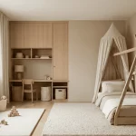 diseño de habitación infantil funcional y minimalista GoMax