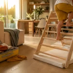 Espacio de movimiento en casa para recuperar la rutina después de las vacaciones