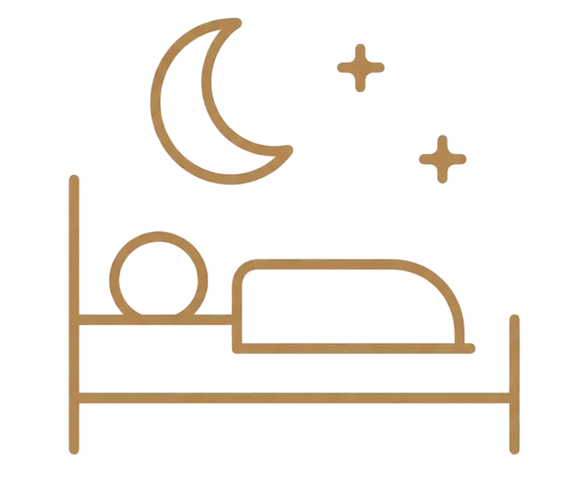 Icono de cama infantil que representa la zona de descanso