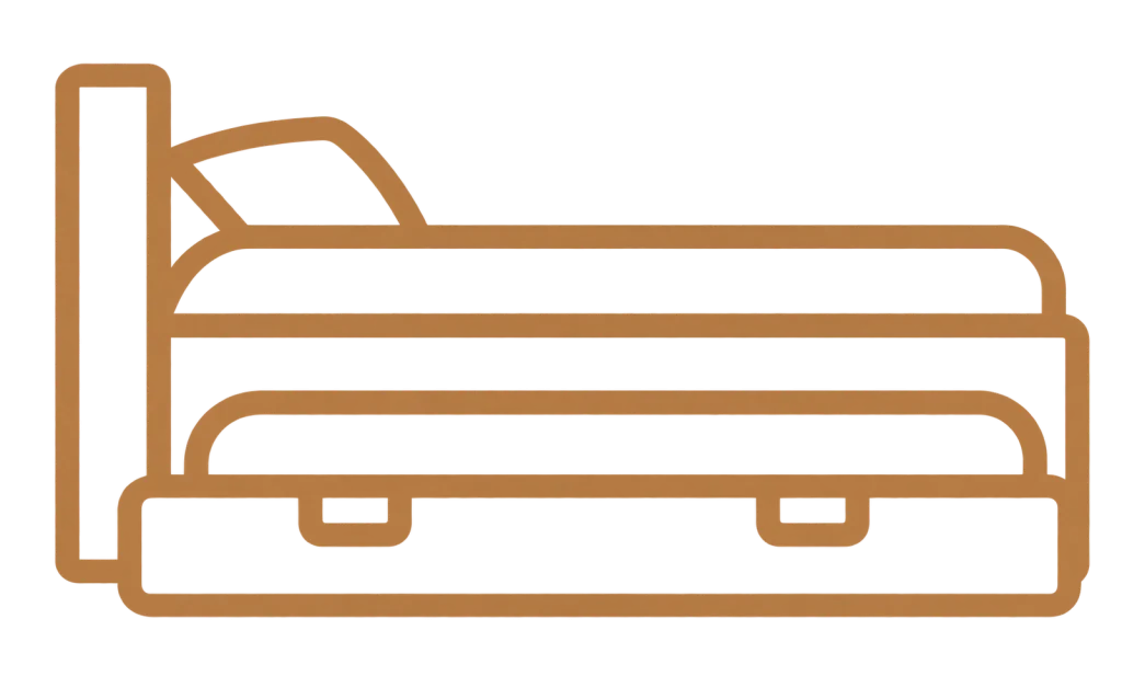 Icono de cama nido para habitación infantil