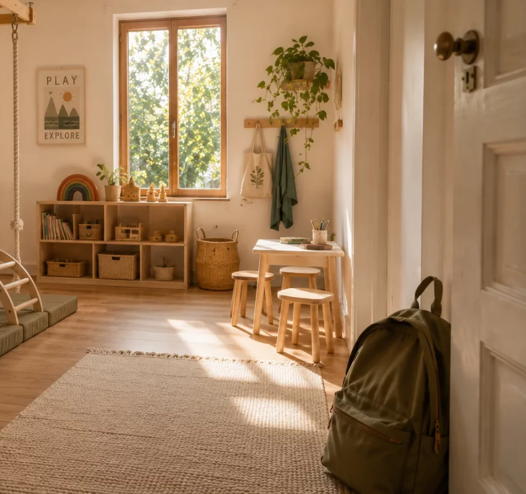 Habitación infantil preparada para una rutina sin pantallas en la vuelta al cole