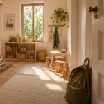 Habitación infantil preparada para una rutina sin pantallas en la vuelta al cole